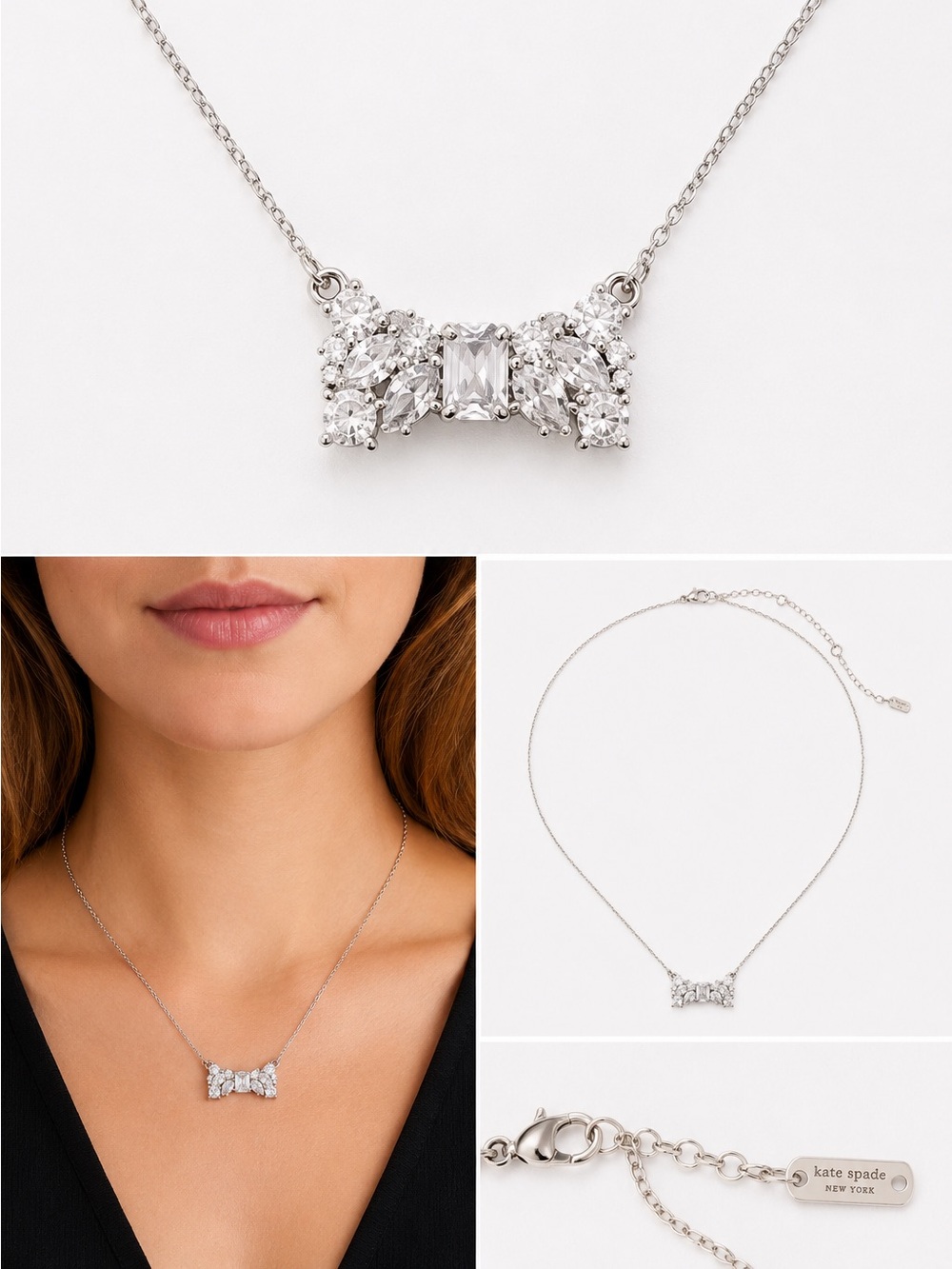 Kate Spade Take A Bow Mini Pendant Necklace